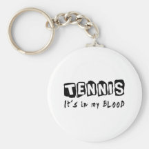 Tennis il est dans mon sang porte-clés
