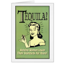 Tequila - femmes de aide plus bas leurs normes pou carte de vœux