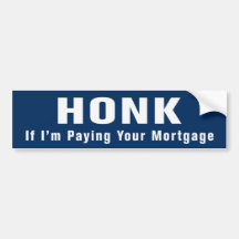 Ter… Sticker van de Bumper Obama van de Hypotheek  Bumpersticker