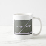 Terrain de football de 40 lignes tasse à café