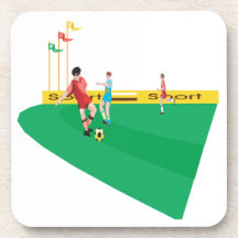 Terrain de football dessous-de-verre