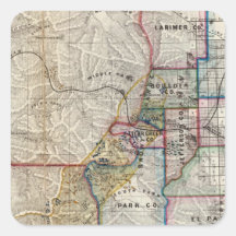 Territoire du Colorado Autocollants Carrés