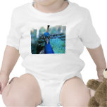 Tête de bleu de paon sur l'image t-shirts