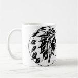Tête de chef indien tasse à café