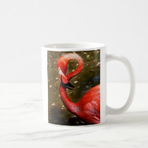 Tête de flamant incurvée vers le bas tasse