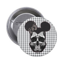 tête de miss badge avec agrafe