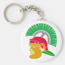 Tête de mort roman romaine skull porte-clef