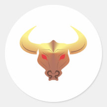 Tête de taureau bulls head adhésif