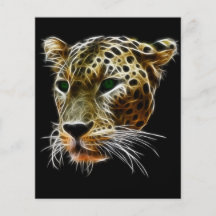 Tête majestueuse de léopard de chat prospectus