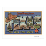 TexasGreetings van de Eenzame Staat van de Ster Wenskaart