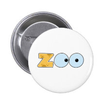 Texte de ZOO de bande dessinée Badge