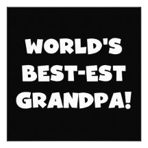 Texte noir ou blanc de grand-papa du Meilleur-est  Faire-parts