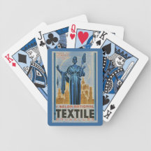 textielmarkt van Brussel van het jaren '30Art deco Pak Speelkaarten