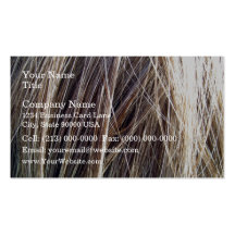 Texture de cheveux de Brown Modèle De Carte De Visite