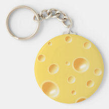 Texture jaune de fromage suisse porte-clef