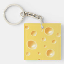 Texture jaune de fromage suisse porte-clef