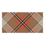 TEXTURES NOIRES BLANCHES ROUGES de MOTIF de PLAID  Carte Avec Photo
