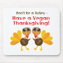 Thanksgiving végétalien tapis de souris