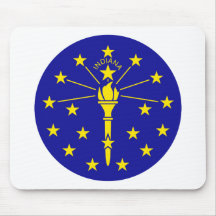 Thème 00 de drapeau de l'Indiana Tapis De Souris