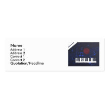 Thème de musique modèles de cartes de visite