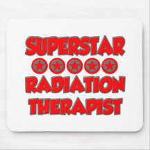 Thérapeute de rayonnement de superstar tapis de souris