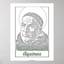 Thomas d'Aquin. Prêtre et philosophe italiens [012 Affiches