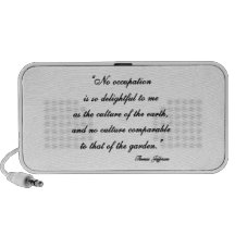 Thomas Jefferson Garden Quote Mini Speakers