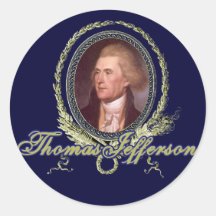 Thomas Jefferson Portrait Sticker