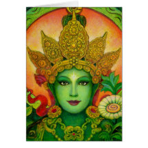 Tibetan Boeddhistische Tara van de Godin Groene ka