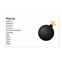Tic_Tac_Bomb Modèle De Carte De Visite