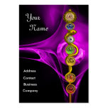TIGE D'ASCLEPIUS AVEC 7 CHAKRAS, ÉNERGIE SPIRITUEL CARTES DE VISITE PERSONNELLES