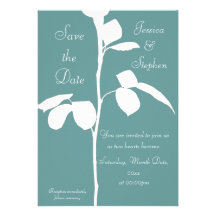 Tige rose invitations personnalisées