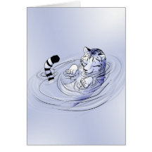 Tigre blanc de sérénité cartes