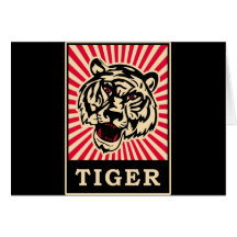 Tigre d'art de bruit cartes