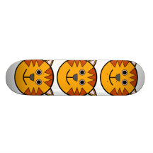 Tigre rond mignon de bande dessinée plateaux de skateboards