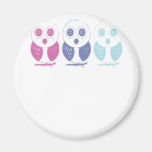 Timbre de hibou aimants pour réfrigérateur