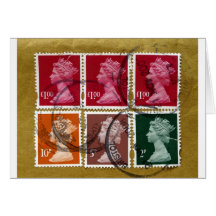 Timbre de reine carte
