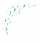 Tiny Blue Seahorses tee shirt