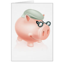 Tirelire de l'épargne de pension cartes