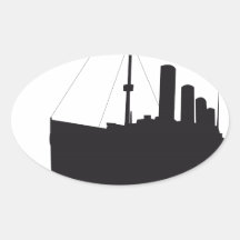 titanic ombre sticker ovale