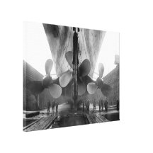 Titanic's propellers gallery wrap canvas