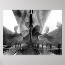 Titanic's propellers poster