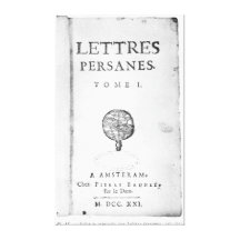 Titlepage de 'Les Lettres Persanes Toile Tendue