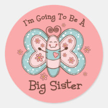 Toekomstige Grote Sis van Butterly Sticker
