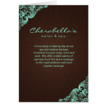 Toile 2 de Brown de menthe de brochure de salon de Cartes