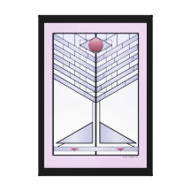 Toile d'art en verre souillé de contemporain impressions sur toile