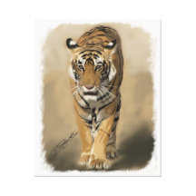 Toile de égrappage de tigresse impression sur toile