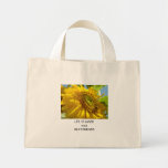 TOILE de SAC FOURRE-TOUT à TOURNESOLS de cadeaux d