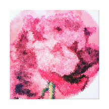 Toile enveloppée par copie rose de beaux-arts toile tendue sur châssis