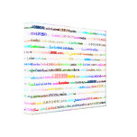 Toile enveloppée par II de conception des textes d Toiles Tendues Sur Châssis
